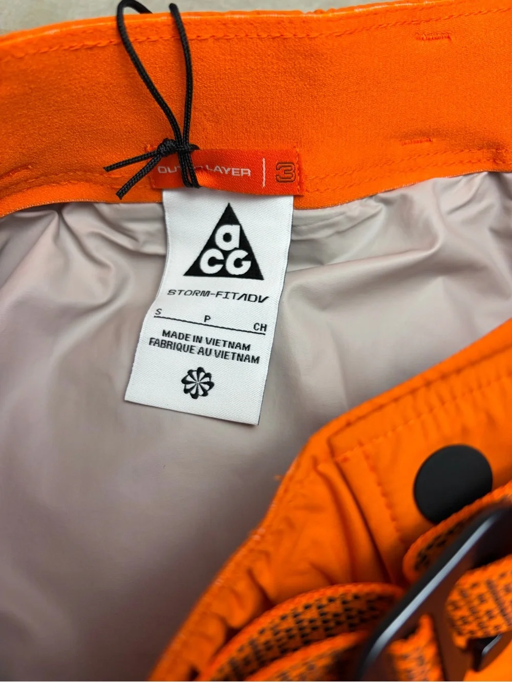 Nike ACG Morpho Storm-FIT ADV Wrap Skirt Orange S NWT